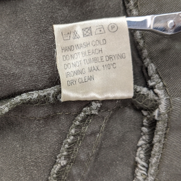 Moon Collection Moto Jacket Womens Sz Small Army Green Biker - Picture 4 of 16